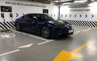 Xe Xanh: Porsche Taycan có trạm sạc tại trung tâm thủ đô